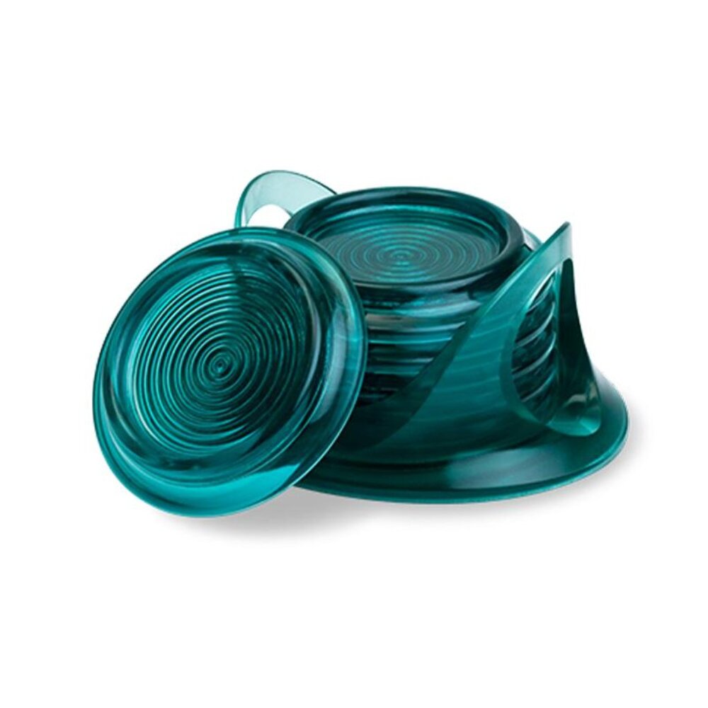 Green Coaster Set New in box from Qualy Design Set of 6